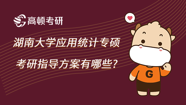 湖南大學(xué)應(yīng)用統(tǒng)計(jì)專碩考研指導(dǎo)方案有哪些?