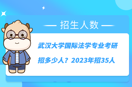 武漢大學(xué)國(guó)際法學(xué)專業(yè)考研招多少人？2023年招35人