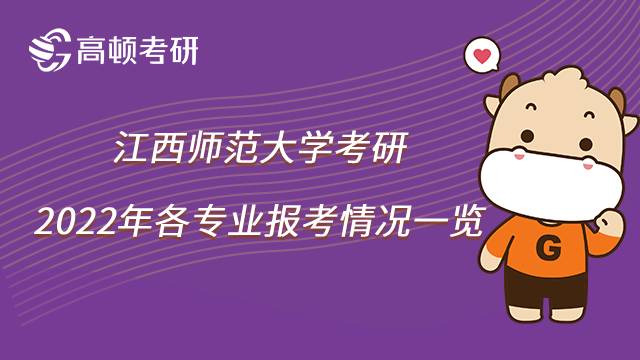 2022年江西師范大學(xué)考研各專業(yè)報(bào)考人數(shù)匯總！