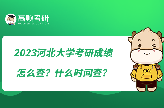 2023河北大學考研成績怎么查？什么時間查？