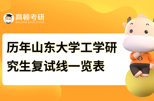 歷年山東大學工學研究生復試線一覽表